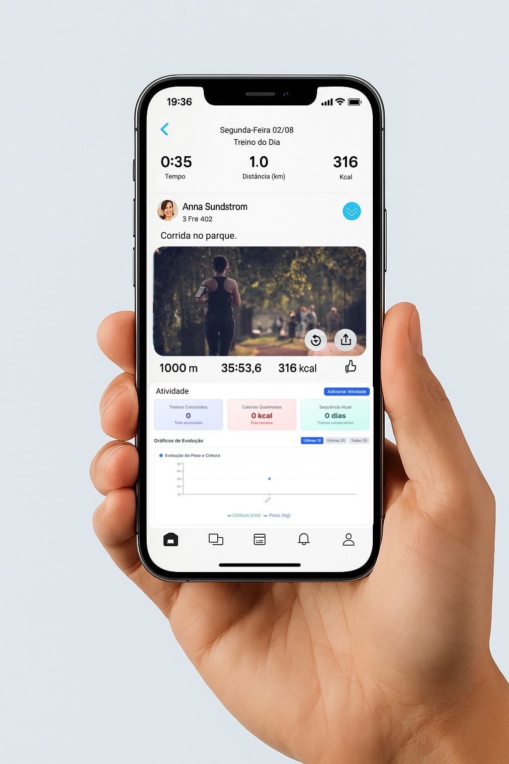 Features do Mova+ - Interface do aplicativo